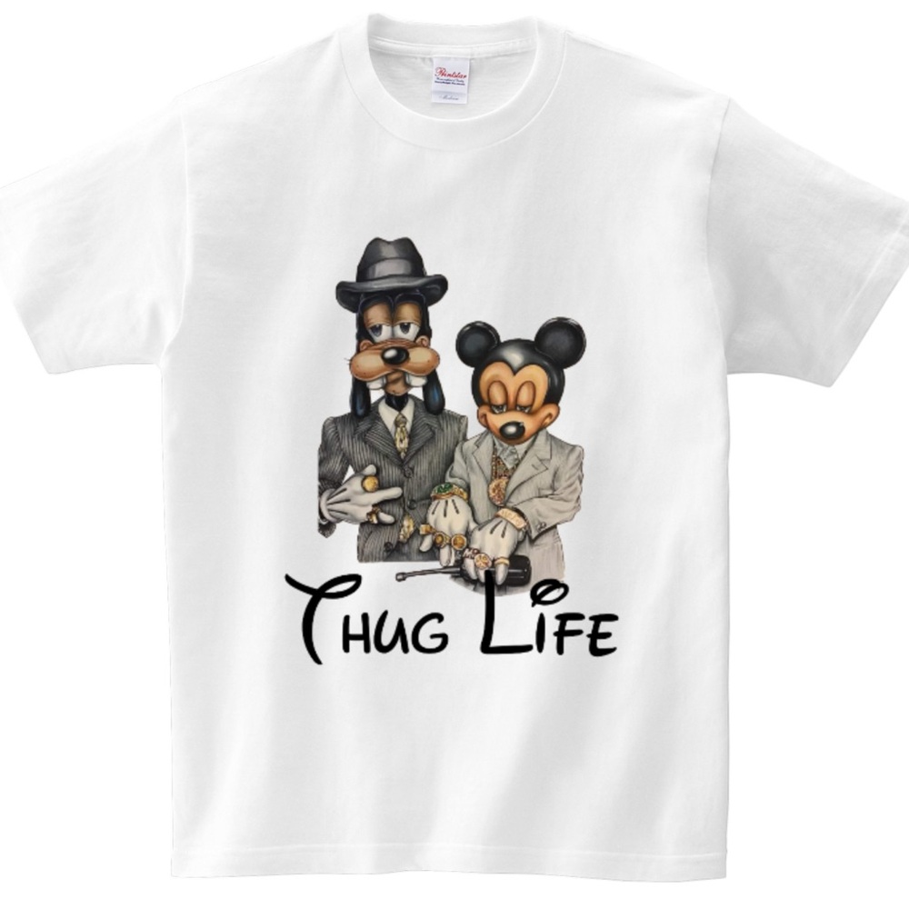 Disney White Graphic Tee - Thug Life